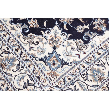 Tappeto Nain Kashmar Persia bianco grigio 150x210