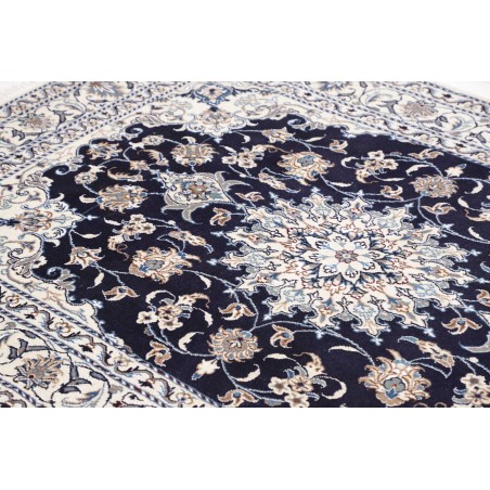 Tappeto Nain Kashmar Persia bianco grigio 150x210