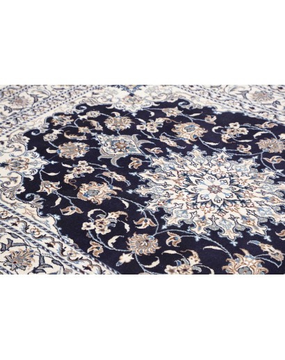 Tappeto Nain Kashmar Persia bianco grigio 150x210