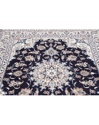 Tappeto Nain Kashmar Persia bianco grigio 150x210