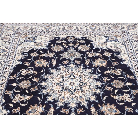Tappeto Nain Kashmar Persia bianco grigio 150x210