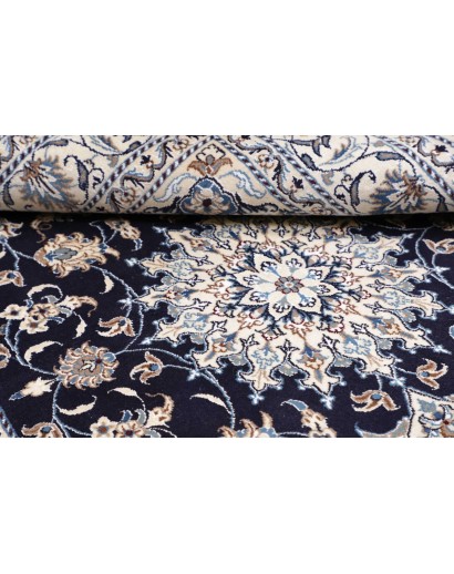 Tappeto Nain Kashmar Persia bianco grigio 150x210