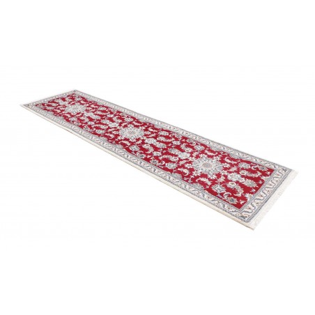 Tappeto Nain Kashmar Persia bianco marrone 83x293