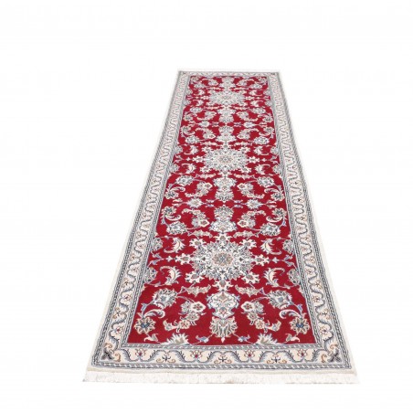 Tappeto Nain Kashmar Persia bianco marrone 83x293