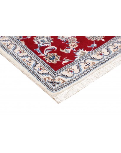 Tappeto Nain Kashmar Persia bianco marrone 83x293