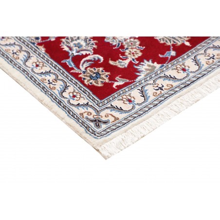 Tappeto Nain Kashmar Persia bianco marrone 83x293