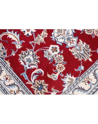 Tappeto Nain Kashmar Persia bianco marrone 83x293