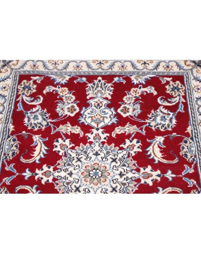 Tappeto Nain Kashmar Persia bianco marrone 83x293