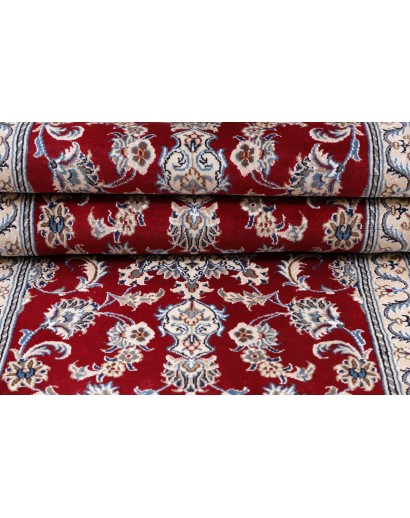 Tappeto Nain Kashmar Persia bianco marrone 83x293
