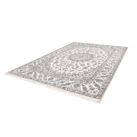 Tappeto Nain Kashmar Persia bianco 249x343