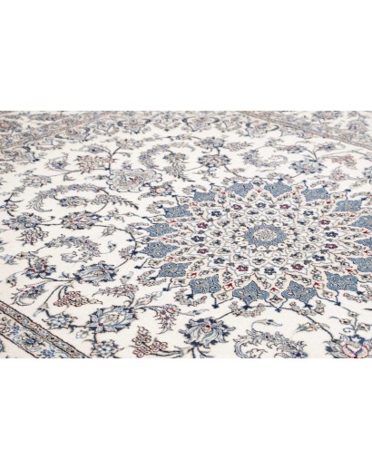Tappeto Nain Kashmar Persia bianco 249x343