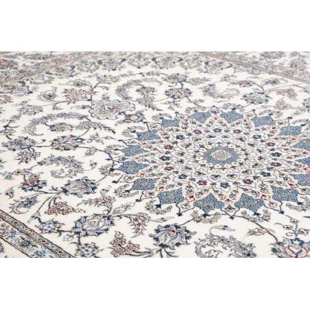 Tappeto Nain Kashmar Persia bianco 249x343
