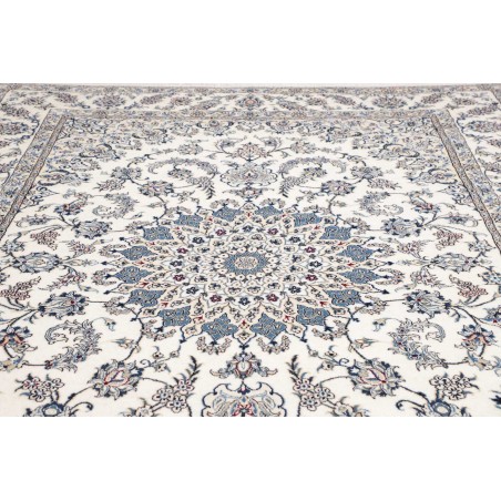 Tappeto Nain Kashmar Persia bianco 249x343