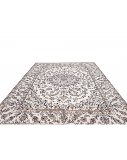 Tappeto Nain Kashmar Persia bianco 246x349