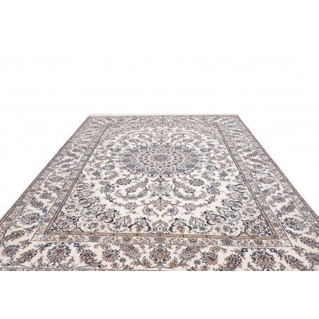 Tappeto Nain Kashmar Persia bianco 246x349