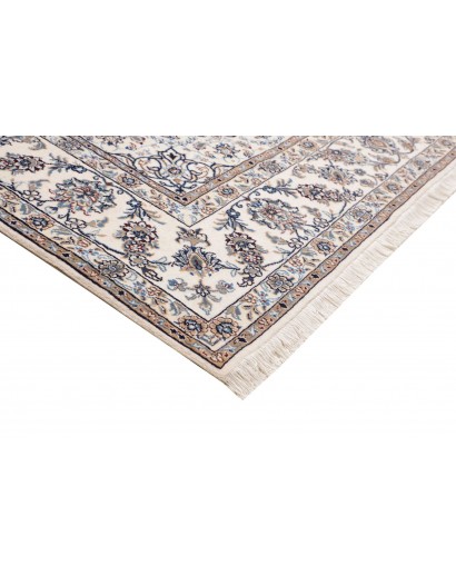 Tappeto Nain Kashmar Persia bianco 246x349