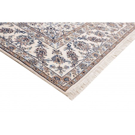 Tappeto Nain Kashmar Persia bianco 246x349