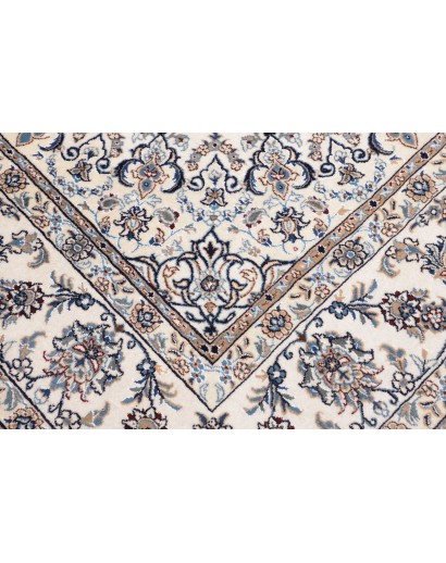 Tappeto Nain Kashmar Persia bianco 246x349