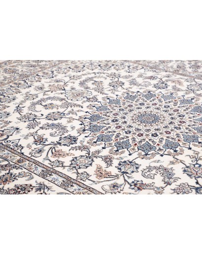 Tappeto Nain Kashmar Persia bianco 246x349