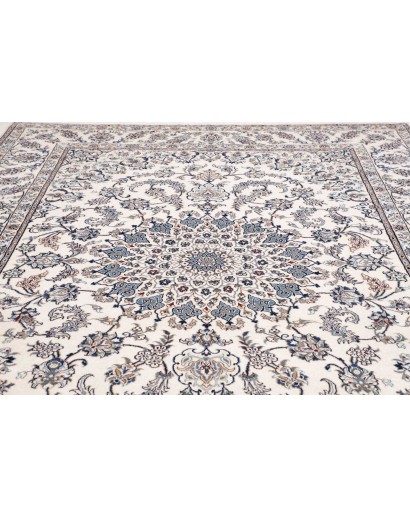 Tappeto Nain Kashmar Persia bianco 246x349