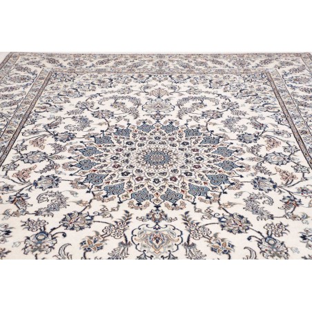 Tappeto Nain Kashmar Persia bianco 246x349