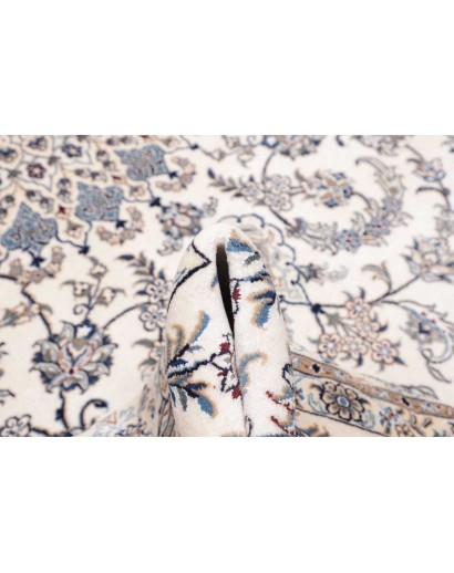 Tappeto Nain Kashmar Persia bianco 246x349