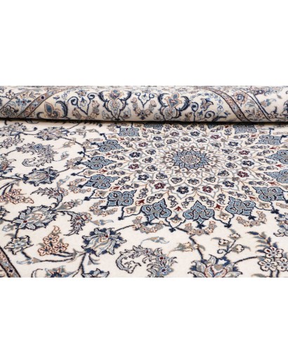 Tappeto Nain Kashmar Persia bianco 246x349