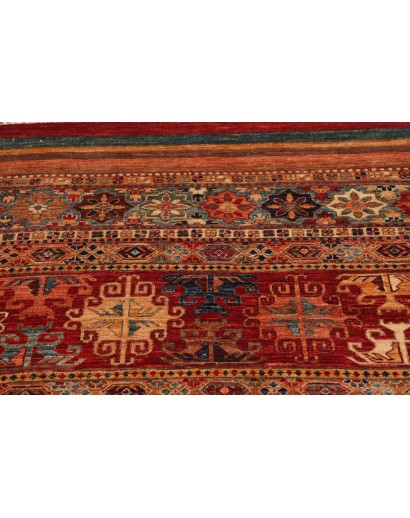 Tappeto Samarkand Pakistan rosso 95x469
