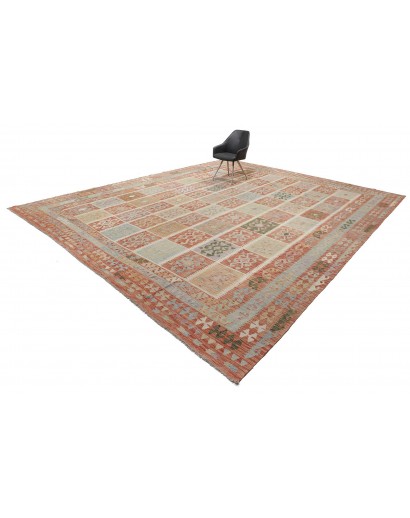 Tappeto Kilim Afghanistan marrone 404x496