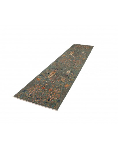 Tappeto Shahi Fine Pakistan bianco marrone 82x344