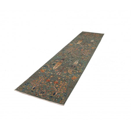 Tappeto Shahi Fine Pakistan bianco marrone 82x344
