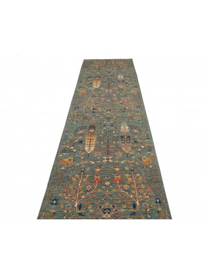 Tappeto Shahi Fine Pakistan bianco marrone 82x344