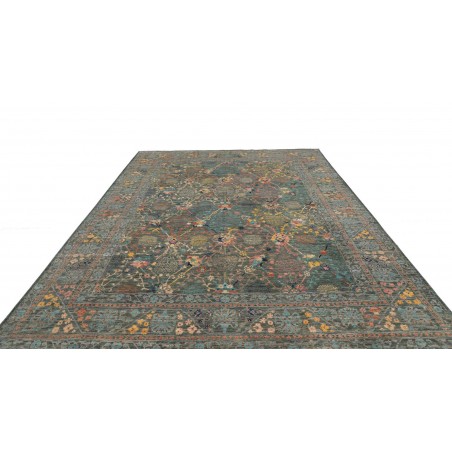 Tappeto Shahi Fine Pakistan azzurro marrone 243x302