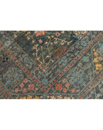 Tappeto Shahi Fine Pakistan azzurro marrone 243x302