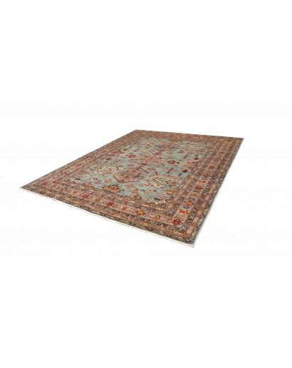 Tappeto Kazak Fine Pakistan bianco blu 248x296