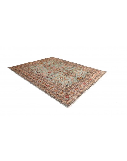 Tappeto Kazak Fine Pakistan bianco blu 248x296