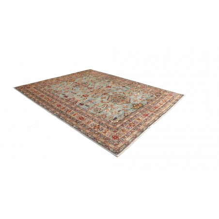 Tappeto Kazak Fine Pakistan bianco blu 248x296
