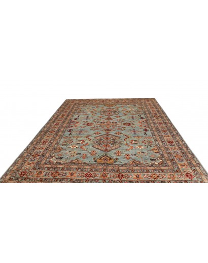 Tappeto Kazak Fine Pakistan bianco blu 248x296