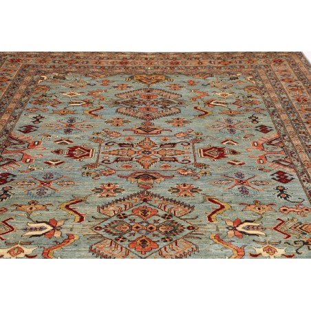 Tappeto Kazak Fine Pakistan bianco blu 248x296