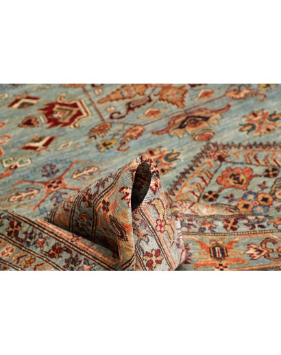 Tappeto Kazak Fine Pakistan bianco blu 248x296