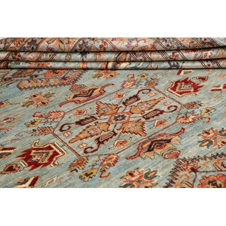 Tappeto Kazak Fine Pakistan bianco blu 248x296
