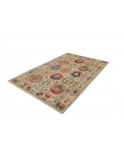 Tappeto Tribal Pakistan marrone grigio 146x213