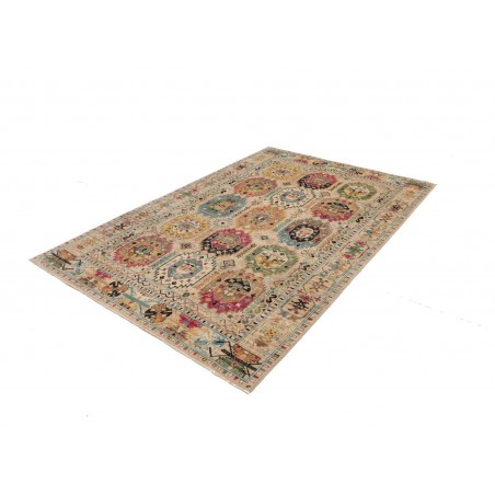 Tappeto Tribal Pakistan marrone grigio 146x213