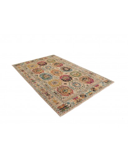 Tappeto Tribal Pakistan marrone grigio 146x213