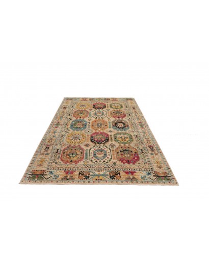 Tappeto Tribal Pakistan marrone grigio 146x213