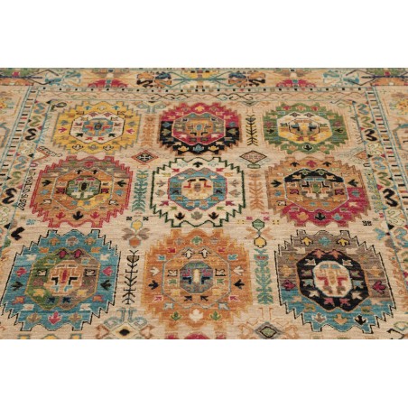 Tappeto Tribal Pakistan marrone grigio 146x213