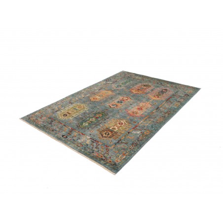 Tappeto Tribal Pakistan bianco 150x208