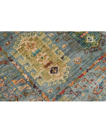 Tappeto Tribal Pakistan bianco 150x208
