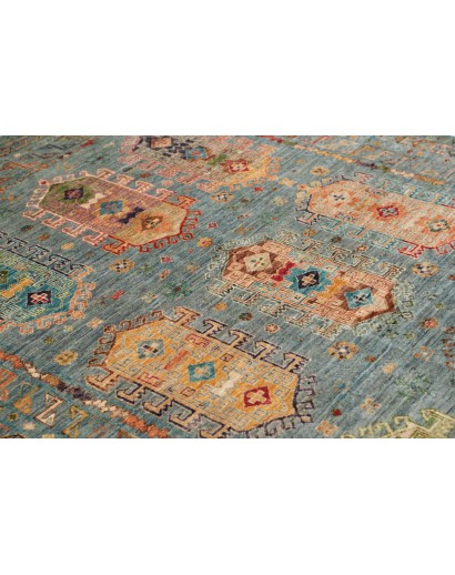 Tappeto Tribal Pakistan bianco 150x208