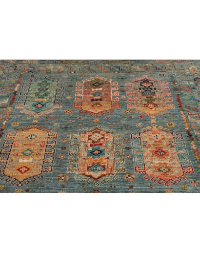 Tappeto Tribal Pakistan bianco 150x208
